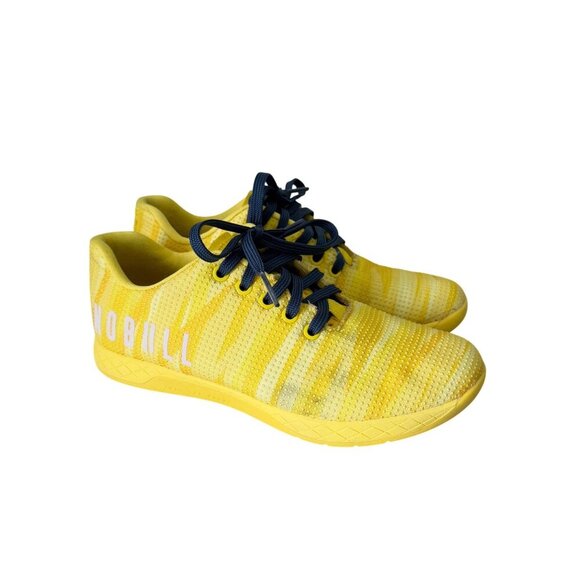 NOBULL Shoes - No Bull Yellow Trainer Cross Training Low Top Sneaker Shoes Mens sz 6.5 Womens 8